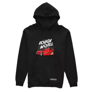 Czarna bluza z kapturem Porsche 911 RWB