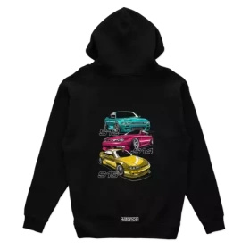 Black hooded sweatshirt Nissan Silvia S13 S14 S15