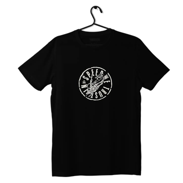 Czarny T-shirt koszulka SKULL PISTON