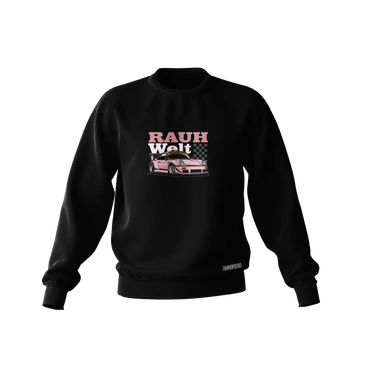 PORSCHE 911 RWB PINK schwarzes Sweatshirt