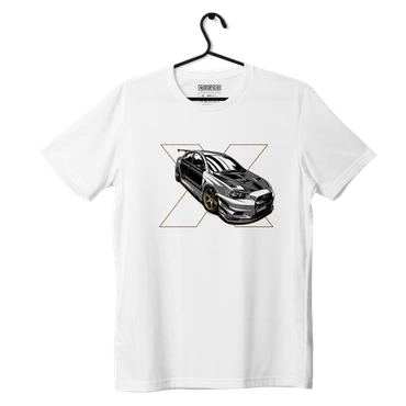 Biele tričko Mitsubishi Lancer EVO X