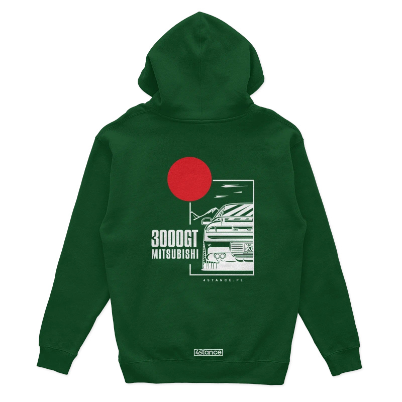 Mitsubishi 3000GT hoodie green