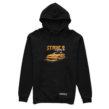 Schwarzer Kapuzenpullover NISSAN S14 ZENKI