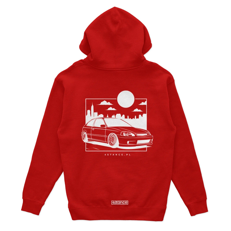 Honda Civic VI JDM hoodie red