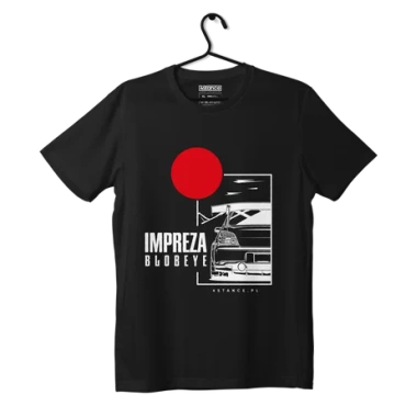 T-shirt koszulka Subaru Impreza Blobeye czarna