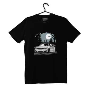 Czarny T-shirt koszulka BMW M4 F82