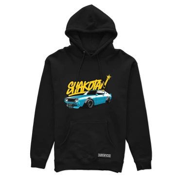 Čierna mikina s kapucňou SHAKOTAN