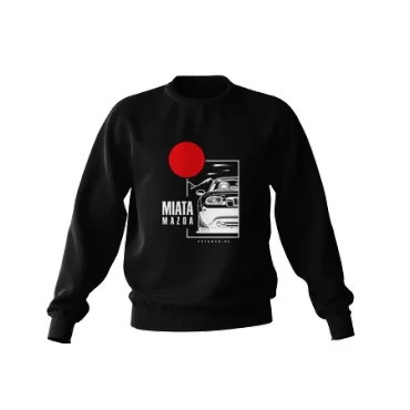 Mazda Miata Sweatshirt schwarz
