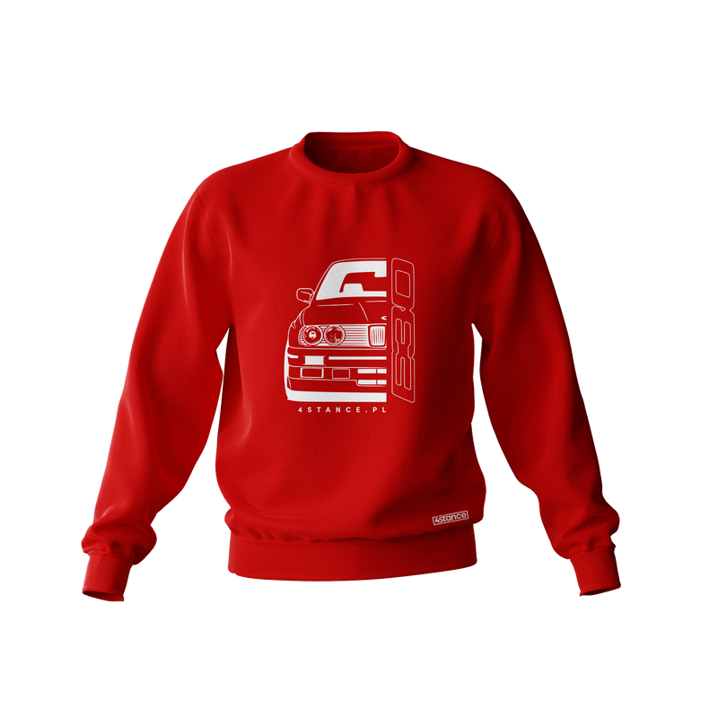 BMW E30 Sweatshirt mit roter Front