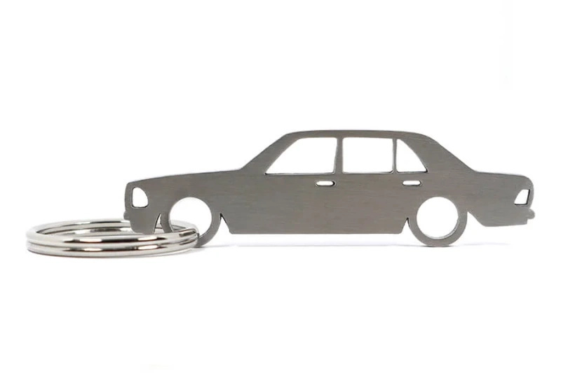 Mercedes-Benz E W123 stainless steel key ring