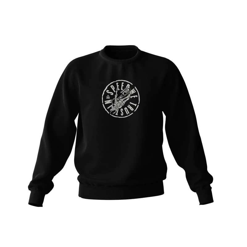 Black SKULL PISTON sweatshirt