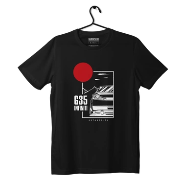 Czarny T-shirt INFINITI G35 COUPE JDM