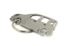 Fiat Panda III stainless steel key ring