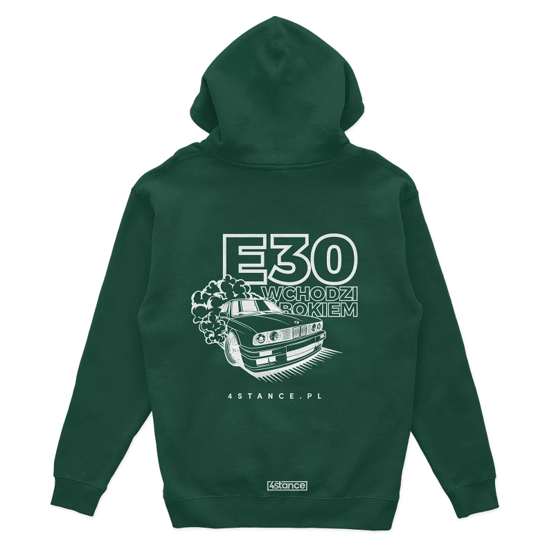 BMW E30 Kangaroo Sweatshirt Goes in sideways green