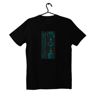 Black TURBOCHARGER T-shirt