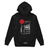 Black hooded sweatshirt HONDA CRX DEL SOL JDM