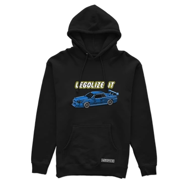 Czarna bluza z kapturem LEGOLIZE IT