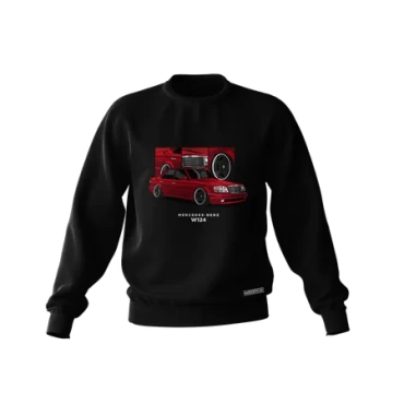 Czarna bluza Mercedes-Benz W124