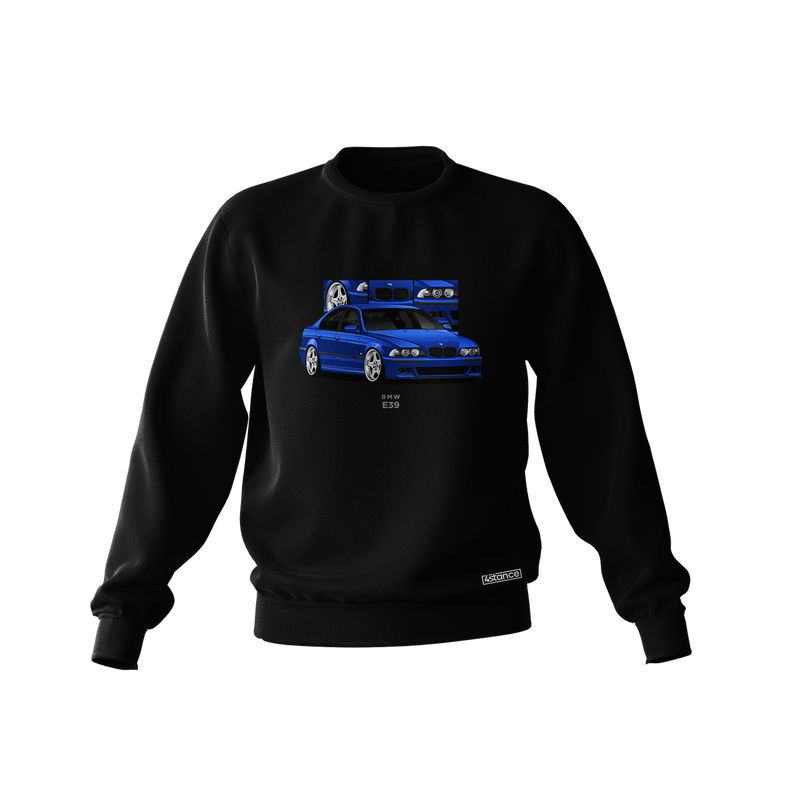 Czarna bluza BMW E39 sedan niebieski