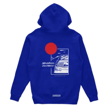 Bluza z kapturem Datsun 240Z niebieska