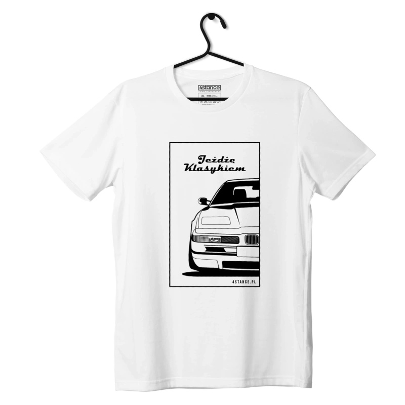 Biele tričko BMW E31 Jazdím klasicky