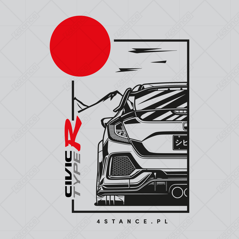 Honda Civic Type R sweatshirt blue