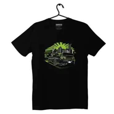 Czarny T-shirt Nissan Skyline GT-R R32 Godzilla