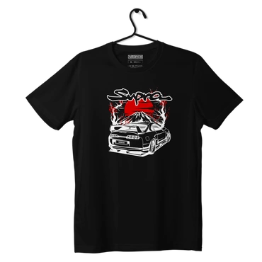Czarny T-shirt koszulka TOYOTA Supra MK4 SAKURA