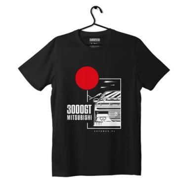 T-shirt koszulka Mitsubishi 3000GT czarna