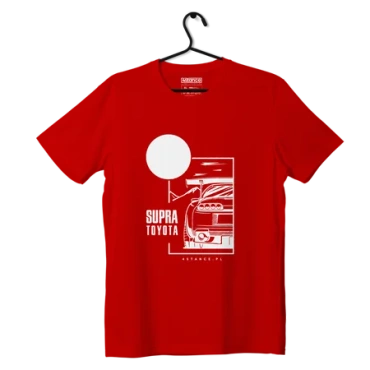 T-shirt koszulka Toyota Supra czerwona