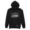 Black Toyota Supra mk4 B/W hoodie