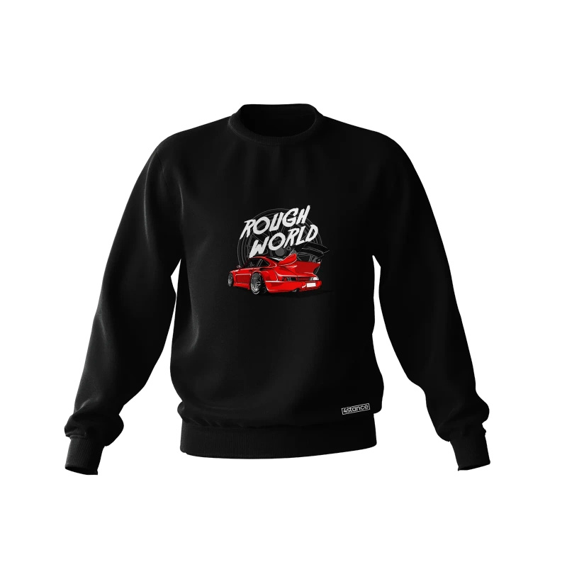 Schwarzes Porsche 911 RWB Sweatshirt