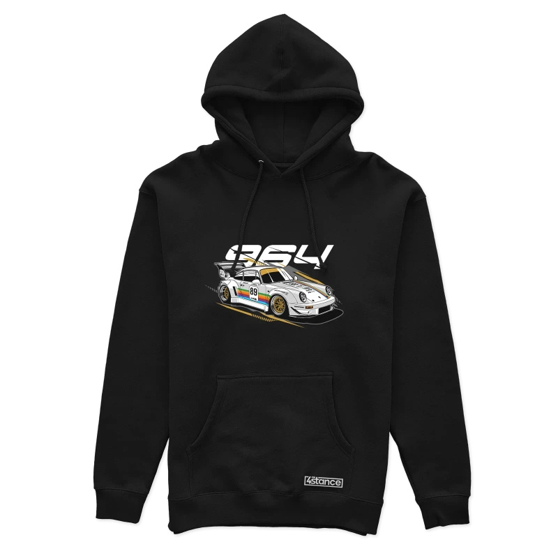 Black Porsche 964 hoodie