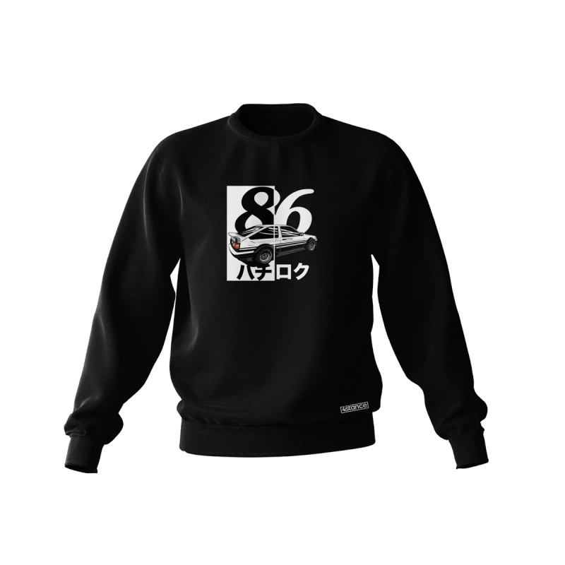 Czarna bluza TOYOTA AE86 JAPAN