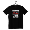 Čierne tričko RESPECT YOUR ELDERS