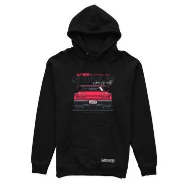 Čierna mikina NISSAN Skyline R34 LWBK