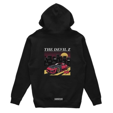 Czarna bluza z kapturem NISSAN 350Z