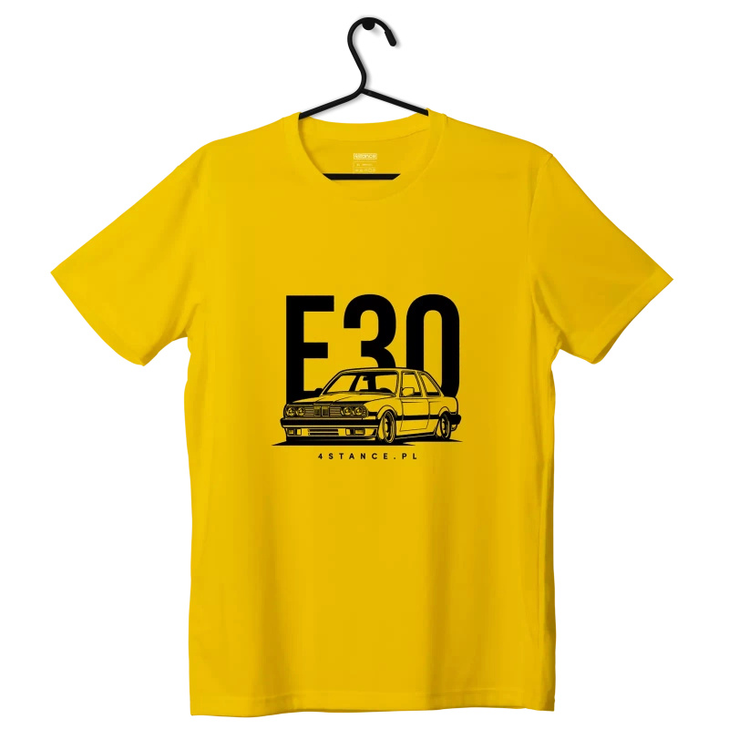 BMW E30 Klassik T-Shirt Gelb