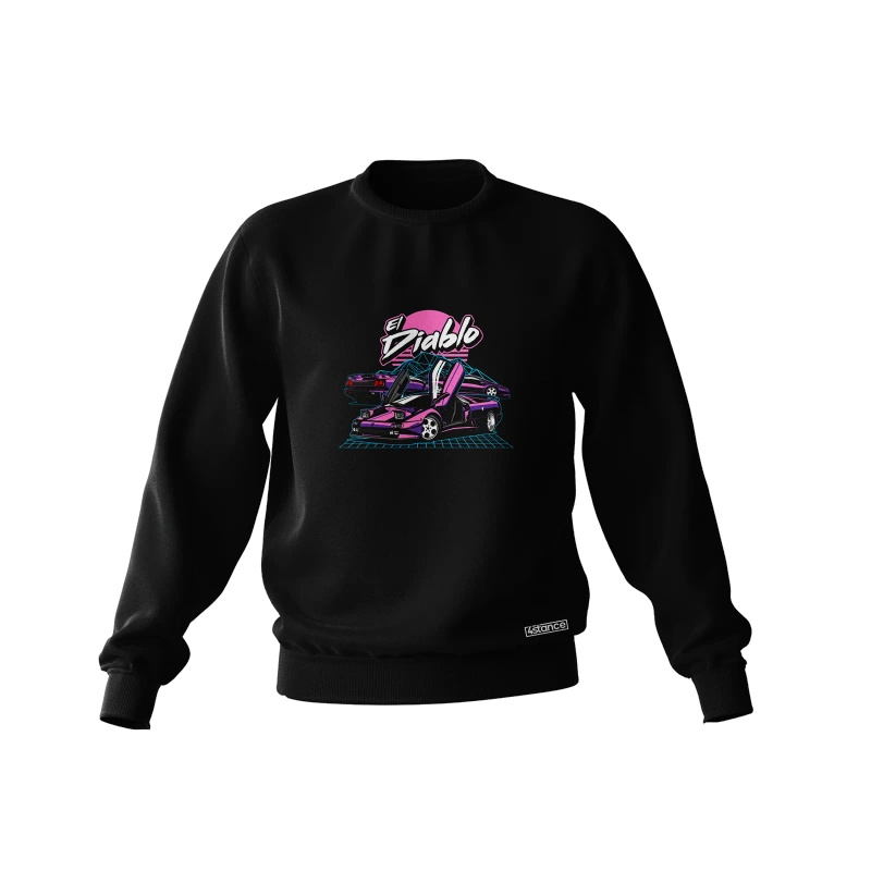 Black Lamborghini El Diablo sweatshirt