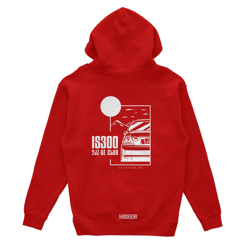 Lexus IS IS300 JDM hoodie red