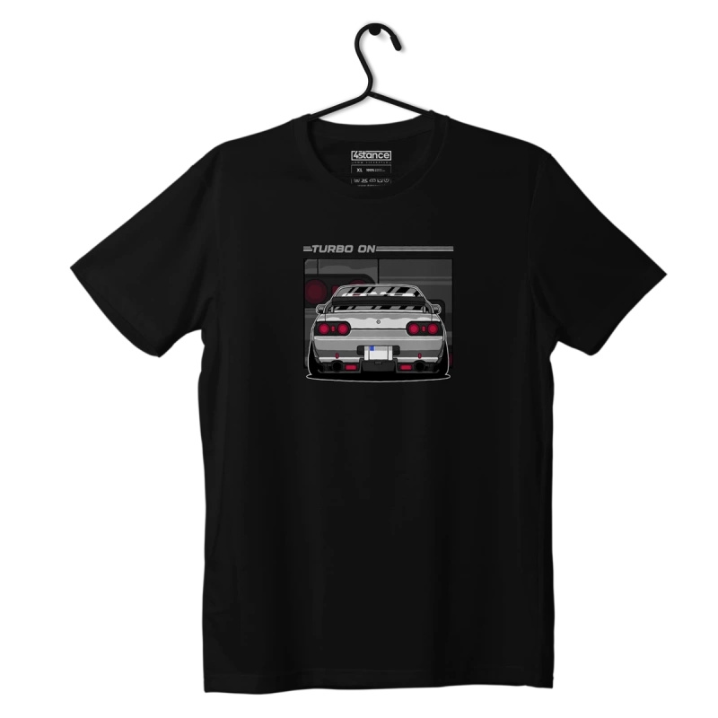 Czarny T-shirt NISSAN R34 TURBO