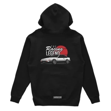 Czarna bluza z kapturem TOYOTA AE86 RACING