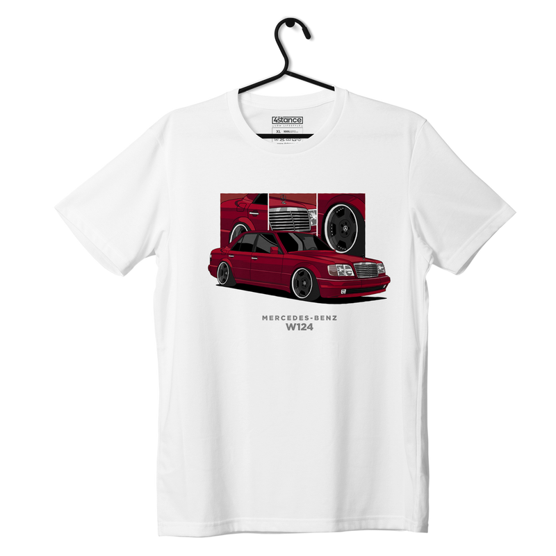 Weißes T-Shirt Mercedes-Benz W124