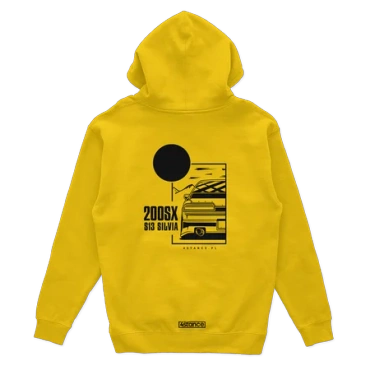 Nissan 200SX S13 JDM Kapuzenpullover gelb