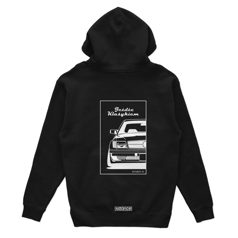 Schwarzes Känguru MERCEDES W126 Ich fahre einen Klassiker