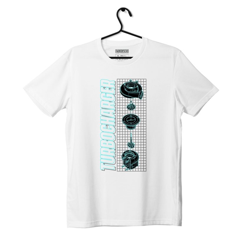 Biele tričko TURBOCHARGER