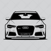 White Audi RS6 T-shirt