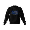 Nissan Skyline GT-R R35 Blaues Sweatshirt in schwarz