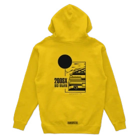 Nissan 200SX S13 JDM hoodie yellow