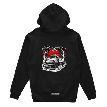 Černá mikina TOYOTA Supra MK4 SAKURA
